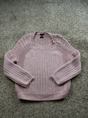 Massimo Dutti Sweater Womens Small Italian Yarn Cable Knit Pullover Crewneck - Image 1 of 4