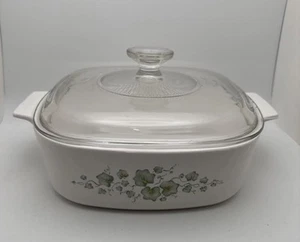 Corning Ware Callaway Ivey 2 L Casserole Dish A-2-B w/ A-9-C Pyrex Lid - Picture 1 of 3