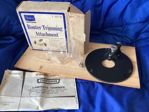 Vintage Sears Craftsman Router Trimming Attachment No 25732 - Pre-owned - Picture 1 of 13