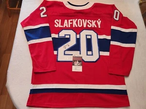 JURAJ SLAFKOVSKY signed CANADIENS custom jersey JSA COA SIZE XL - Picture 1 of 4