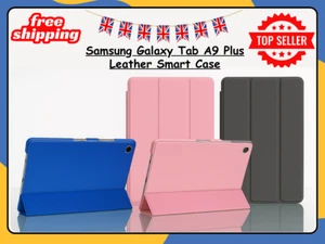 Samsung Galaxy Tab A9 Plus 11" PU Leder Flip Folio Ständer Tablet Etui Abdeckung UK - Bild 1 von 12