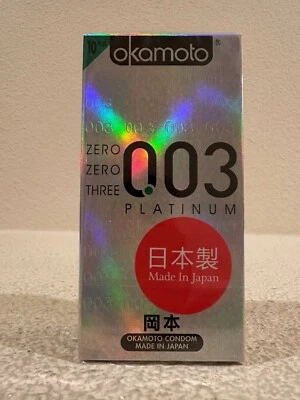Condones súper ultrafinos Okamoto 003 Platinum - 10 unidades Foto 1 de 2