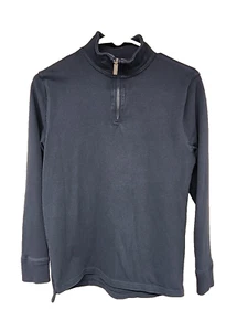 J. Crew Crewcuts Girl's XL 1/4 Zip Pullover Long Sleeve Navy Blue Preppy - Picture 1 of 10