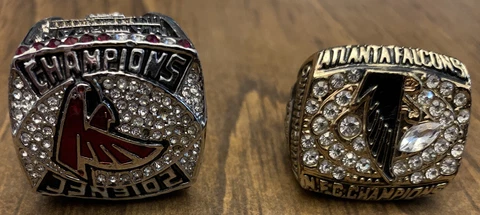 Atlanta Falcons NFC Championship Replica Rings 98 & 2016 *read description* Cover