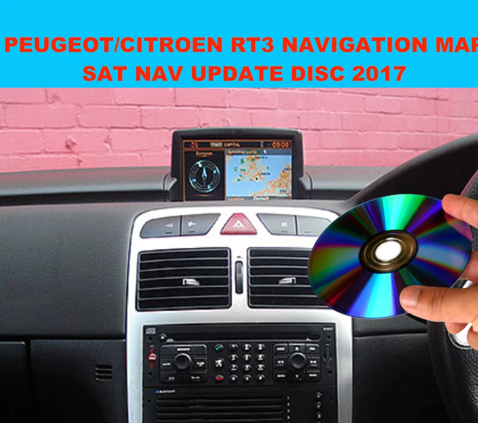 Sat Nav CD Disc for Peugeot/Citroen with RT3 Navigation Latest 2017 - Image 1 of 1