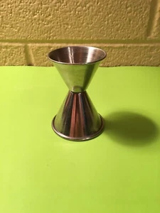 Metal Jigger, Bar service 2-ended measure cup, shot sizes - Good used condition - Picture 1 of 6
