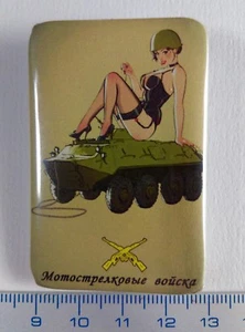 Pin Badge RUSSIAN ARMY PIN-UP SEXY By A.TARUSOV** Metal Limited Séries. Scarce - Picture 1 of 2