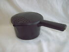 PAMPERED CHEF 4C 1Qt MICRO COOKER POT MICROWAVE STEAMER STRAINER RICE+ VGC Black
