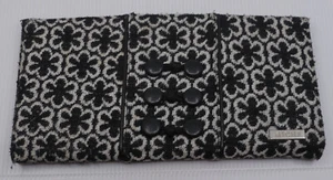 RETIRED MICHE SHERRY CLASSIC HANDBAG SHELL, BLACK & WHITE FLORAL FABRIC PRINT - Picture 1 of 7