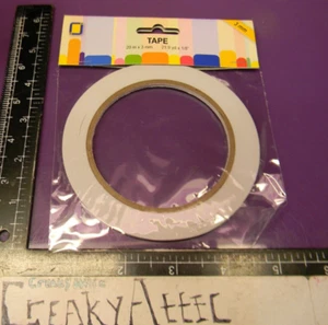 FOAM TAPE 1/8'' INCH 21.9 YARDS 3MM DOUBLE SIDED CRAFT SCRAPBOOKING CREAKYATTIC - Picture 1 of 1