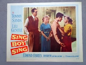sing boy sing movie poster lobby card vtg 1958 rare rockabilly music Tommy Sands - Picture 1 of 1