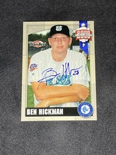 Ben Hickman 2000 Team Best #37 Utica Blue Sox Auto Autographed Signed MILB Card