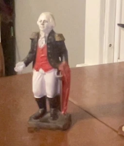 Antique Cast Iron 6.5" Antique George Washington Coin Bank. Unscrews On Back - Picture 1 of 5