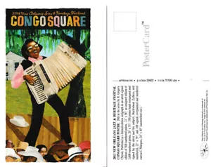 2013 Congo Square New Orleans Jazz Fest Poster Post Card Buckwheat Zydeco - Picture 1 of 1
