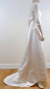 RITVA WESTENIUS Designer Ivory Wedding Dress / Gown & Bolero Cover Up RRP £2800 - Picture 1 of 11