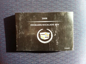CADILLAC ESCALADE ESV * 2008 - Owner's Manual - FRENCH - FINE - Book187 - Imagen 1 de 2