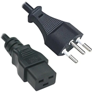 Swiss Male Plug SEV 1011 to IEC C19 Mains 1.50mm2 Lead Cable 2m - Picture 1 of 1