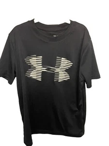 Under Armour Boys' Tech Big Logo Short-Sleeve T-Shirt Black Ysm - Picture 1 of 3