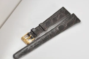 Omega watch 15mm watch Original Band Strap Brown with Buckle New Old Stock (Z3) - Picture 1 of 5