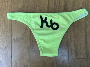 BIKINI KAUAI ~ KB Braguita de Bikini Corte Brasileño ~ Amarillo Neón ~ Talla Pequeña - Imagen 1 de 6
