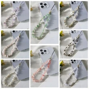 Stone Beaded Crystal Anti Lost Phone Strap Telephone Wrist Lanyard Phone Chain. - Picture 1 of 20