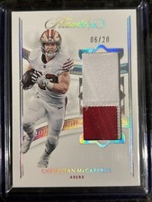 Christian McCaffrey 2022 Panini Flawless Silver Patch 6/20 49ers #P-CM