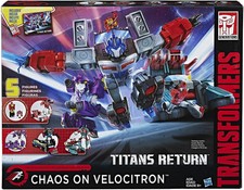 Transformers Generations Titans Return Chaos on Velocitron 5 Figure Action Pack