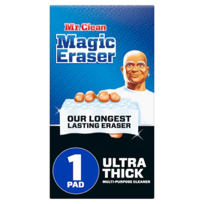 Mr. Clean Magic Eraser Ultra Thick Melamine Cleaning Pad Sponge Heavy Duty Clean