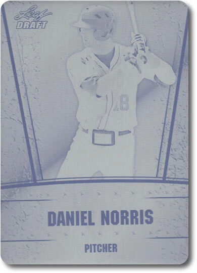 DANIEL NORRIS 2011 Leaf Draft Rookie Card Press Plate RC ROYALS 1/1 - Image 1 of 1