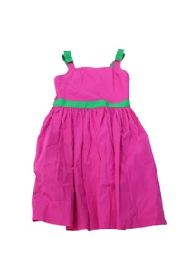 Jacadi Girls Square Neck Sleeveless Lined A-line Dress Pink Size 12 - Picture 1 of 3