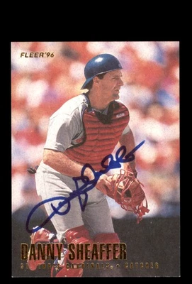 Signed Baseball Card Auto Danny Sheaffer 1996 Fleer #555 St. Louis Cardinals - Image 1 of 2