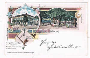 Litho, Wien XVII, Dornbach, Restauration "zum König von Ungarn", 1898 - Picture 1 of 2