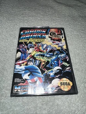 Captain America and the Avengers (Sega Genesis, 1992) CIB Authentic Has Pin - Image 1 of 4