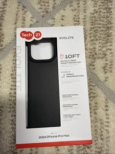 Tech21 Evo Lite for iphone 16 Pro Max 6.9" Black -T21-11029 - Picture 1 of 1