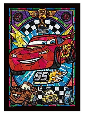 266 piece Jigsaw Puzzle Stained Art Disney Cars Lightning McQueen F/S w/Track# - Image 1 of 4