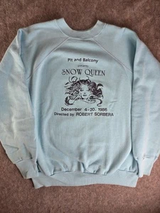 Vintage The Snow Queen Sweatshirt 1986 Sz XL Pannill USA Pit & Balconey Saginaw - Picture 1 of 8