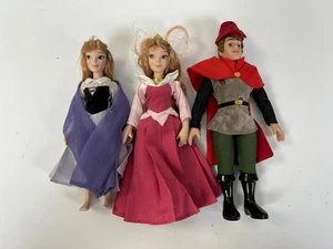 *RARE* Sleeping Beauty Dolls x3 - Deagostini Disney Princess Porcelain - Picture 1 of 2