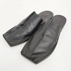 GABRIELA COLL GARMENTS Open Toe Babouche 39 Lamb Leather Sandals black 5-090... - Picture 1 of 8