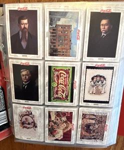 Coca Cola Trading Cards 5 Sets 448 Cards in Plastic Pages & Coke Cap Set - Picture 1 of 17