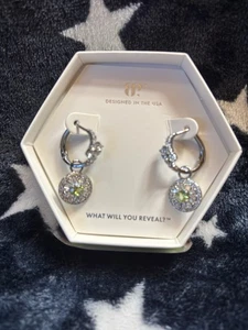 Bomb Party ER12193 Rejuvenating Reverie Lab Created Peridot Hematite Earrings - Picture 1 of 5