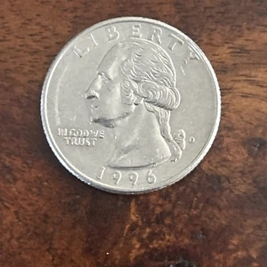 1996-D Washington Quarter Off Center-Strike Possible Errors - Picture 1 of 2