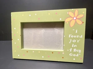 Dayspring Hang or Stand Up Picture Frame 4 X 6” Photos.  Found Joy In A Big God - Picture 1 of 6