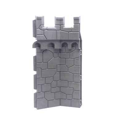 PLAYMOBIL * MOYEN-AGE * Mur Gris en Angle Coin Château du Lion 4865 - Photo 1/3