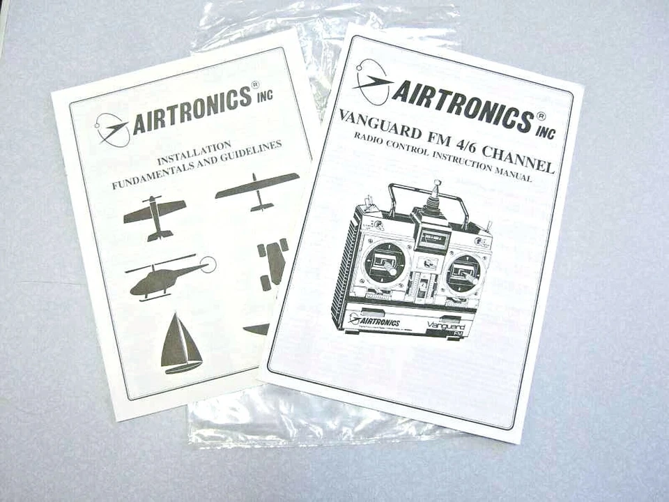 Airtronics Vanguard 4/6 CHANNEL INSTRUCTIONAL MANUAL set  - Image 1 of 1
