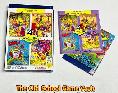 Quatro Adventure - Auténtica caja Nintendo NES - SOLO manual y póster Foto 1 de 4