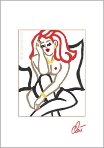 JACQUELINE DITT - Sweet Poison - remix A3 firmato ltd. grafica originale nudo - Foto 1 di 2