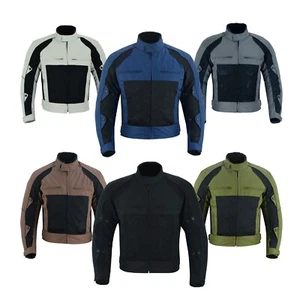 Warrior Motorcycle Summer Mesh 600D Cordura Breathable CE Armour Bikers Jacket - Picture 1 of 41