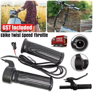 E-bike Speed Control 3 Wires Twist Throttle For Electric Bike Scooter Ebike Kit - Picture 1 of 12