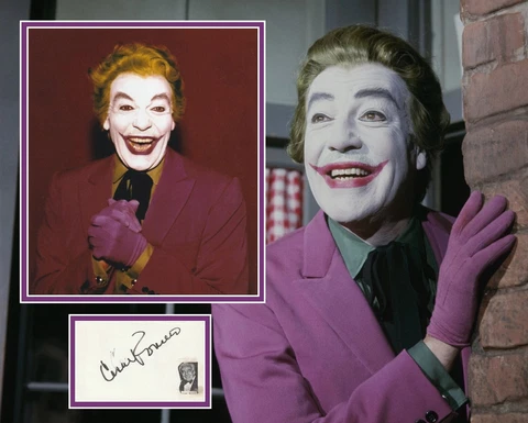 CESAR ROMERO SIGNED BATMAN PHOTO MOUNT Cover