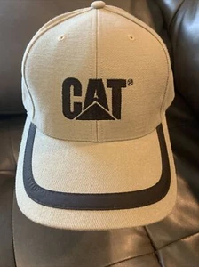 Tan Caterpillar Hat CAT Equipment Khaki Cap CYRK Adjustable - Picture 1 of 7